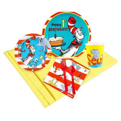 Dr. Seuss 1st Birthday - 48 Guest Party Pack