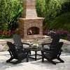 WestinTrends Malibu 5-Piece HDPE Adirondack Chair Outdoor Patio Square Table Conversation Set - 2 of 4