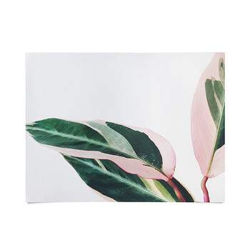 Cassia Beck Pink Leaves II 18" x 24" Unframed Poster - Society6