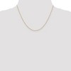 Black Bow Jewelry 1.2mm, 14k Yellow Gold, Diamond Cut Hollow Bead Chain Necklace - 2 of 4