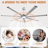 LED Industrial Ceiling Fan with Light and Remote - 3 of 4