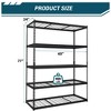 Heavy Duty Storage Shelves, 5 Tier Garage Storage Shelving Unit, Metal Utility Rack with Adjustable Shelves - 3 of 4