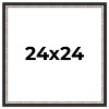 PosterPalooza | Square Simple Silver Picture Frame - UV Acrylic, Foam Board Backing, Hanging Hardware - 2 of 4