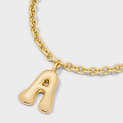 SUGARFIX by BaubleBar Bubble Initial Necklace - Gold - image 4
