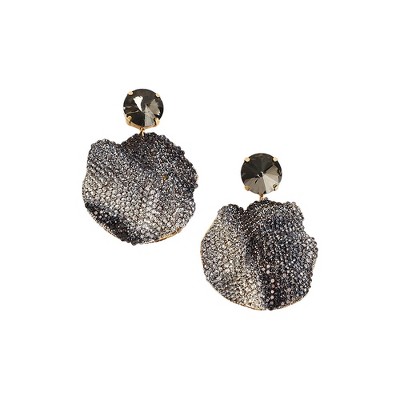 SOHI Women's The Glacier Swirl Drop Earrings