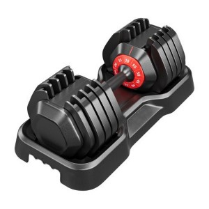 Naysaye Dumbbell Set 10 in 1 Adjustable Weight Set for Men and Women Quick Weight Change for Home Gym, Silver, 19.7"*10"*11.9" - 1 of 4