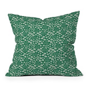 Deny Designs Maritza Lisa Retro Forest Flora Pattern Square Indoor Throw Pillow - 1 of 4