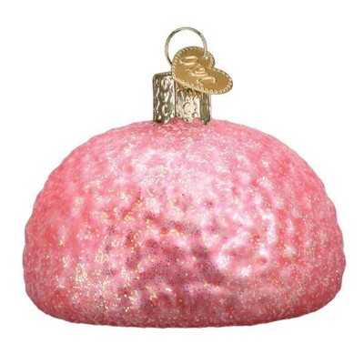 Pink and Brown Glass Hostess Snoball Tree Topper