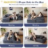 MAXYOYO 104" Modular Couch with Chaise and 49'' Boneless Chaise Lounge, Sofa in A Box, No Assembly Required, 3 Packages Shipping - 4 of 4