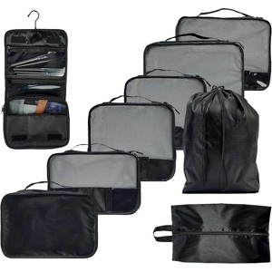 9 Set Packing Cubes - Suitcase Organizer, Cute Packing Cubes, Travel Bags Organizer for Luggage with Hanging Toiletry - 1 of 4