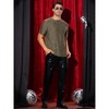Lars Amadeus Men's Party Shiny Club Short Sleeve Glitter T-Shirt - 2 of 4