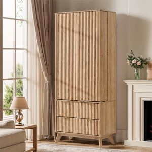 SinCiDo 72" Pantry Cabinet, Kitchen Pantry Storage Cabinet, with 10 Door Shelves & 2 Drawers, Wood Cupboard for Kitchen & Living Room - 1 of 4