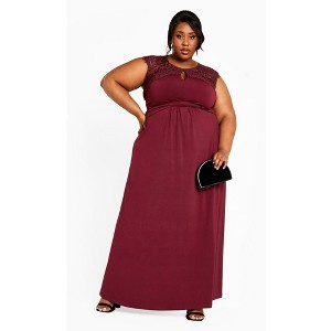 Avenue Women's Plus Size Estella Maxi Dress - 1 of 4