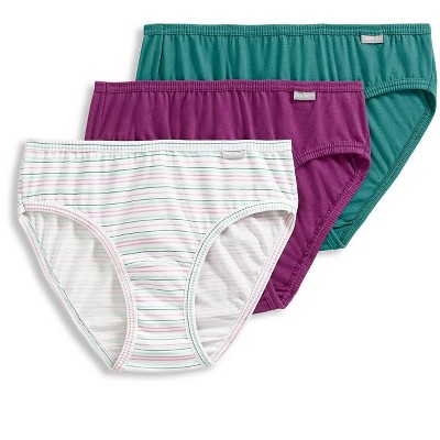 Jockey Womens Elance Bikini 3 Pack Underwear Bikini Briefs 100% cotton