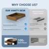 GYIIYUO 31.5"W Makeup Vanity Table with Mirror and Lights, Drawers, Vanity Desk for Bedroom - 4 of 4