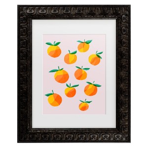 Trademark Fine Art - Rebekah Ewer  Peach Groupings I Matted Framed Art - 1 of 4