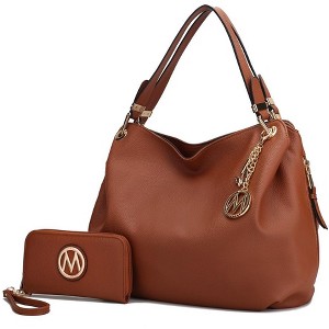 MKF Collection Fabienne Vegan Leather Women’s Hobo Bag with Wallet by Mia K - 1 of 4