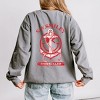 S.W.Smiley Fishing Club Anchor - Women's Lightweight Garment Dyed Sweatshirt - 3 of 4