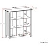 TOAOTBNBO 3 Tier Modern Bookcase, Display Bookshelves with 9 Cube Storage Cabinet, Wood Book Shelf for Living Room, Light Brown - 3 of 4