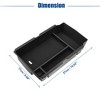 Unique Bargains Car Front Center Console Organizer Tray Fit for Honda CRV ABS Rubber Black - 3 of 4