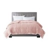 Sapphtopaz Lightweight Down Alternative Blanket with Satin Trim, 90"W x 90"L Microfiber Throw Blanket for Bed, Full/Queen Size Blanket - 3 of 4