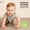 8pk Organic Baby Bandana Bibs, Baby Drool Bibs for Baby Boy, Girl, Baby Bibs for Infant, Newborn - 4 of 4