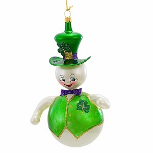 De Carlini Italian Ornaments 6.0 Inch Mac Mcchillin Christmas Tree Ornament , Snowman Irish Ornament (1PC) - 1 of 4