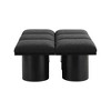 Meridian Furniture,Pavilion Boucle Fabric Bench - 3 of 4