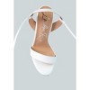 Sheeny Clear Stiletto Lace Up Heels - 4 of 4