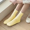 Alilang Women's Adorable Ruffled Lace-Up Socks Wicking Cotton for Casual Comfort 3 Pairs - 2 of 4