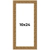 PosterPalooza | Panoramic Sculpted Black Picture Frame - UV Acrylic, Foam Board Backing, Hanging Hardware - 2 of 4