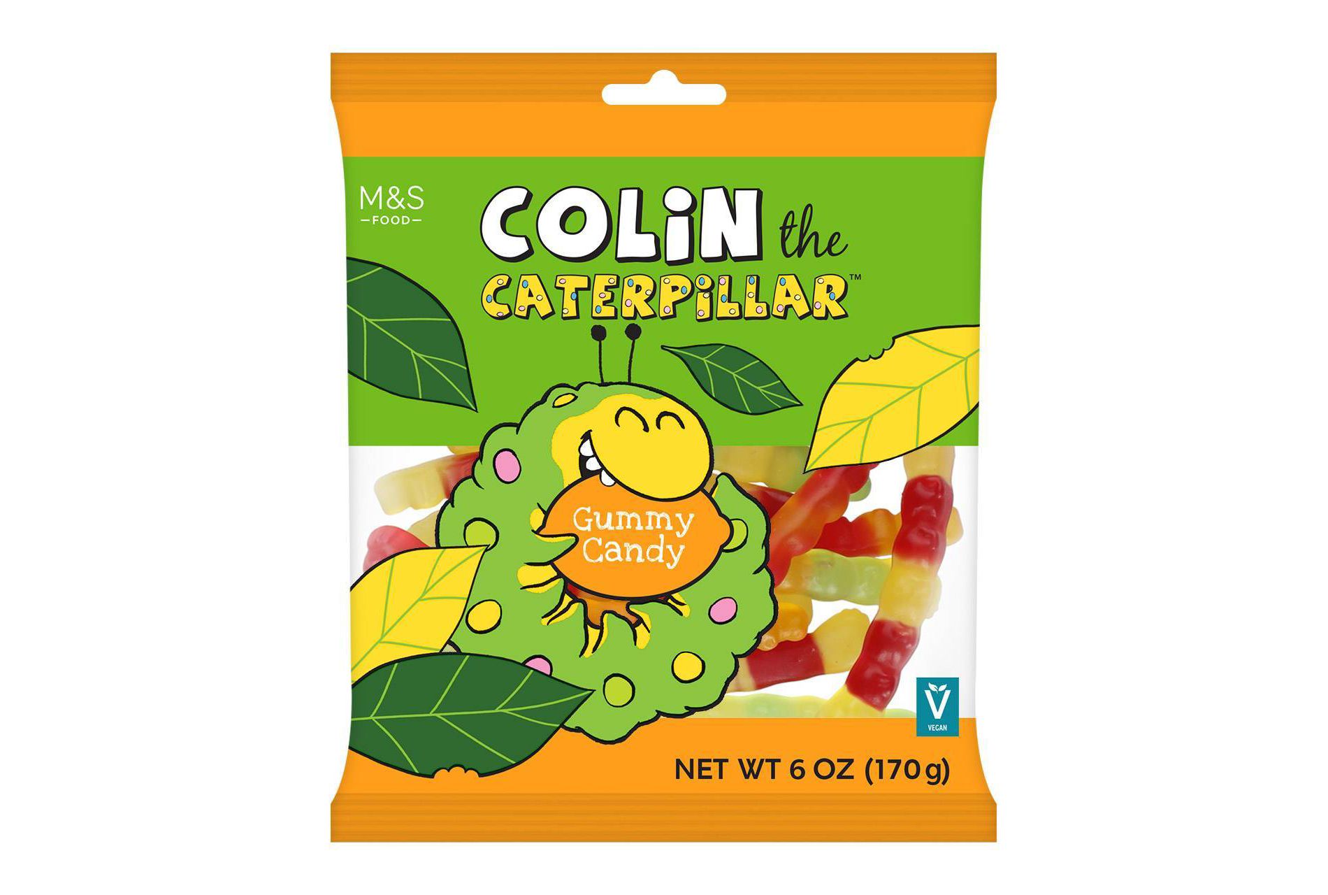 M&S Colin the Caterpillar Fruit Candy Gums - 6oz