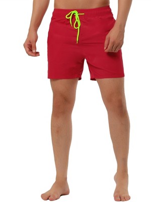 TATT 21 Men's Summer Casual Elastic Waistband Drawstring Mesh Lining Swimwear Shorts