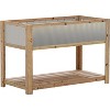 Acekool Wooden Raised Garden Bed with Legs and Storage Shelf, Mobile Elevated Planter for Vegetables, Flowers, Herbs, Patio or Backyard - 2 of 4