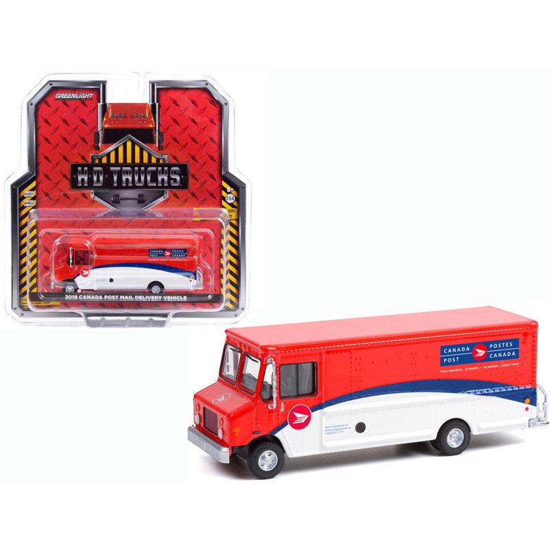 2019 Mail Delivery Vehicle "Canada Post" Red & White with Blue Stripes "H.D. Trucks" Series 21 1/64 Diecast Model by Greenlight, 1 of 4
