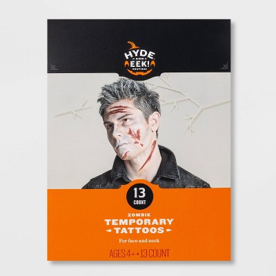 Zombie Temporary Tattoo Halloween Costume Makeup - Hyde & EEK! Boutique™
