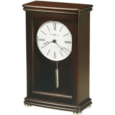 Espresso Brown Quartz Mantel Clock with Chimes