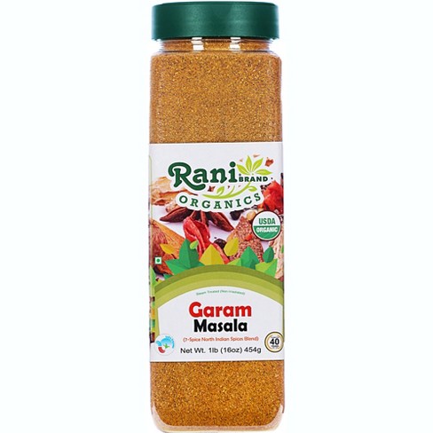 Organic Garam Masala, Indian 7-spice Blend - 16oz (1lb) 454g - Rani Brand  Authentic Indian Products : Target