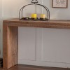 63" Natural Solid Wood Console Table,Narrow Entryway Table for Hallway Foyer,Long Sofa Table Behind Couch–The Pop Home - 3 of 4