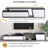 Modern Minimalist Rectangle Extendable TV Stand Wooden TV Cabinet With 2 Drawers 1 Cabinet Easy Assembly Entertainment Center TV Stand - 4 of 4