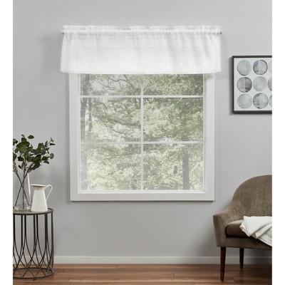 Exclusive Home Belgian Sheer Rod Pocket Tailored Valance : Target