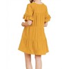 Women's Ruffle Sleeve Tier Dress - umgee - 3 of 4