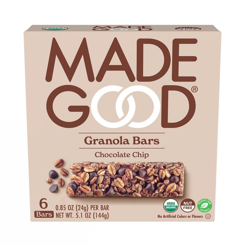 MadeGood Chocolate Chip Granola Bars - 6ct, 1 of 11