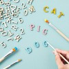 Juvale 144 Pack Small Alphabet Wooden Letters 1 inch and Numbers, Natural Wood Blocks for Kids, DIY Arts and Crafts, Home Decor, 4 Sets - 2 of 4