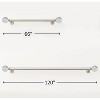 Home Mart Goods Clear Ball Bubbles Silver Modern Curtain Rod For Windows (66" - 120") - 3 of 3