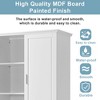 Okak Tall Bathroom Storage Cabinet, Large Freestanding Storage Cabinet with 2 Drawers and Adjustable Shelf - 3 of 4