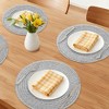 REGALWOVEN Farmhouse Placemats Set of 6 Woven Placemats, Washable Kitchen Table Mat for Dining Table Decor - 2 of 4