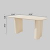 NicBex 63" Dining Table Set for 6 Cream Style Dining Table Round Wave Table Legs with 6 Chairs, Buy 6 Chairs and Get 2 Free - 2 of 4