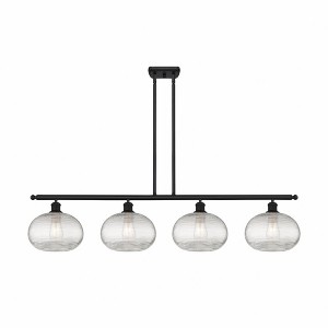 Ithaca - 4 Light Stem Hung Island In Industrial Style-10 Inches Tall and 48.25 Inches Wide - 1 of 1