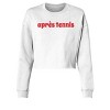 Love All Tennis Après Lightweight Cropped Crew - 3 of 3